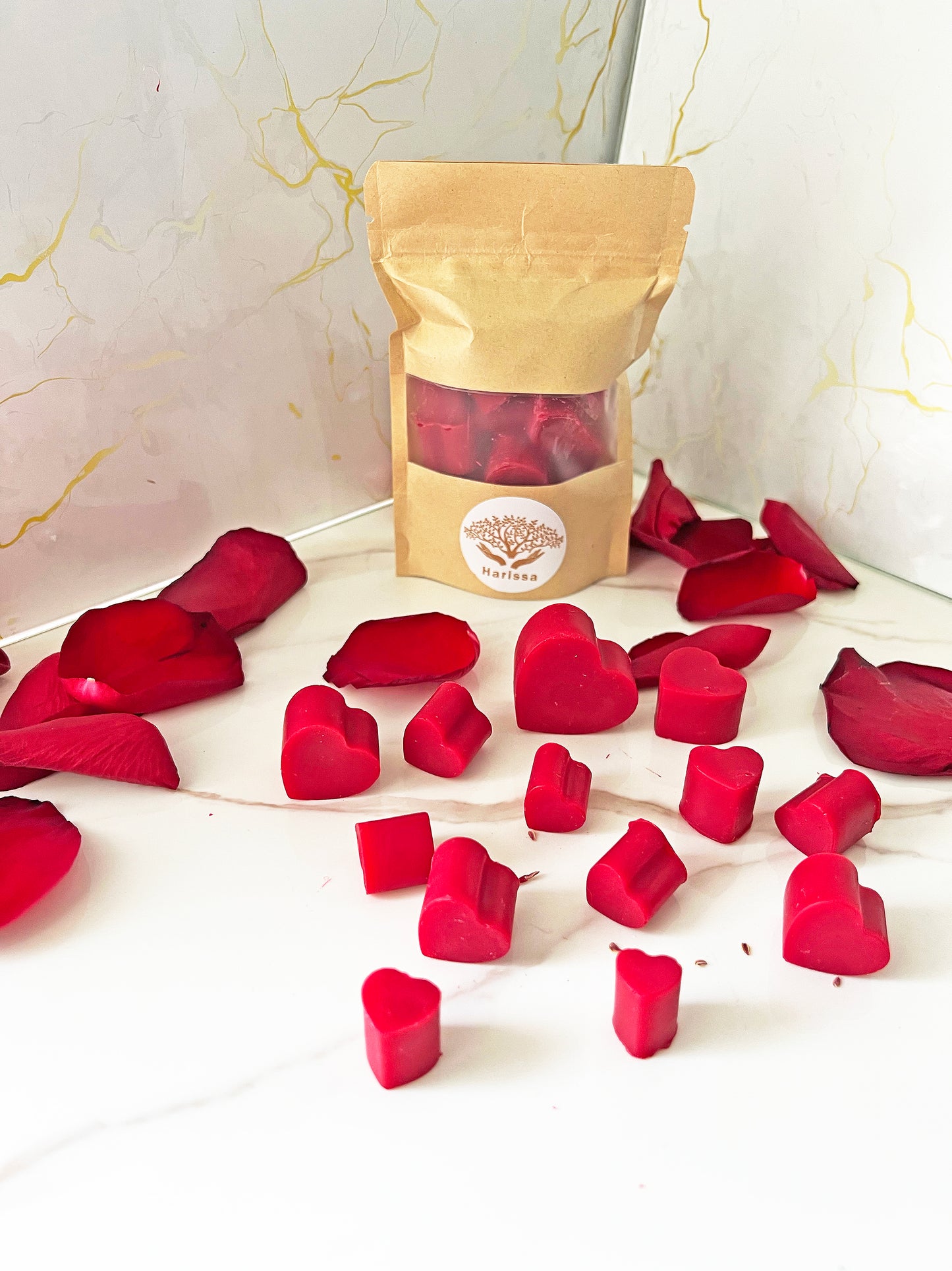 Valentine Hearts – Φυτικά Αρωματικά Wax Melts Καρδιές