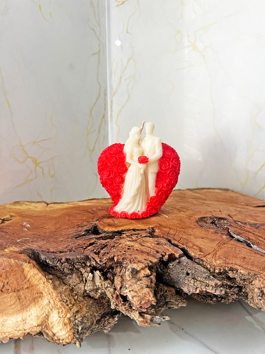 Eternal Love – Διακοσμητικό Φυτικό Αρωματικό Κερί Ζευγάρι με Καρδιά