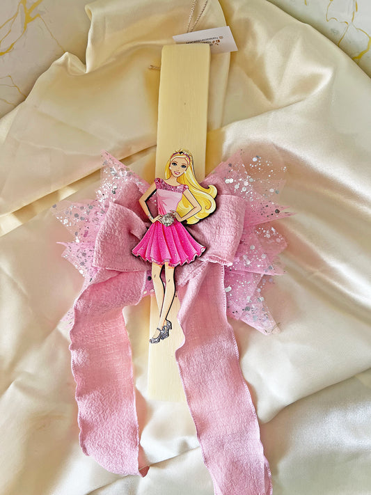 Πασχαλινή Λαμπάδα Barbie – Αρωματική Φυτική Λαμπάδα για Κορίτσι