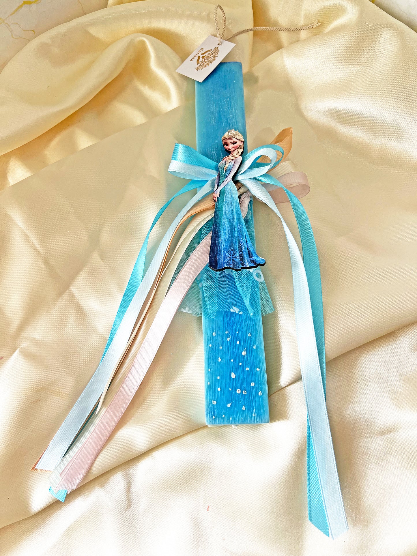 Λαμπάδα Frozen – Χειροποίητη Αρωματική Φυτική Λαμπάδα για Παιδί