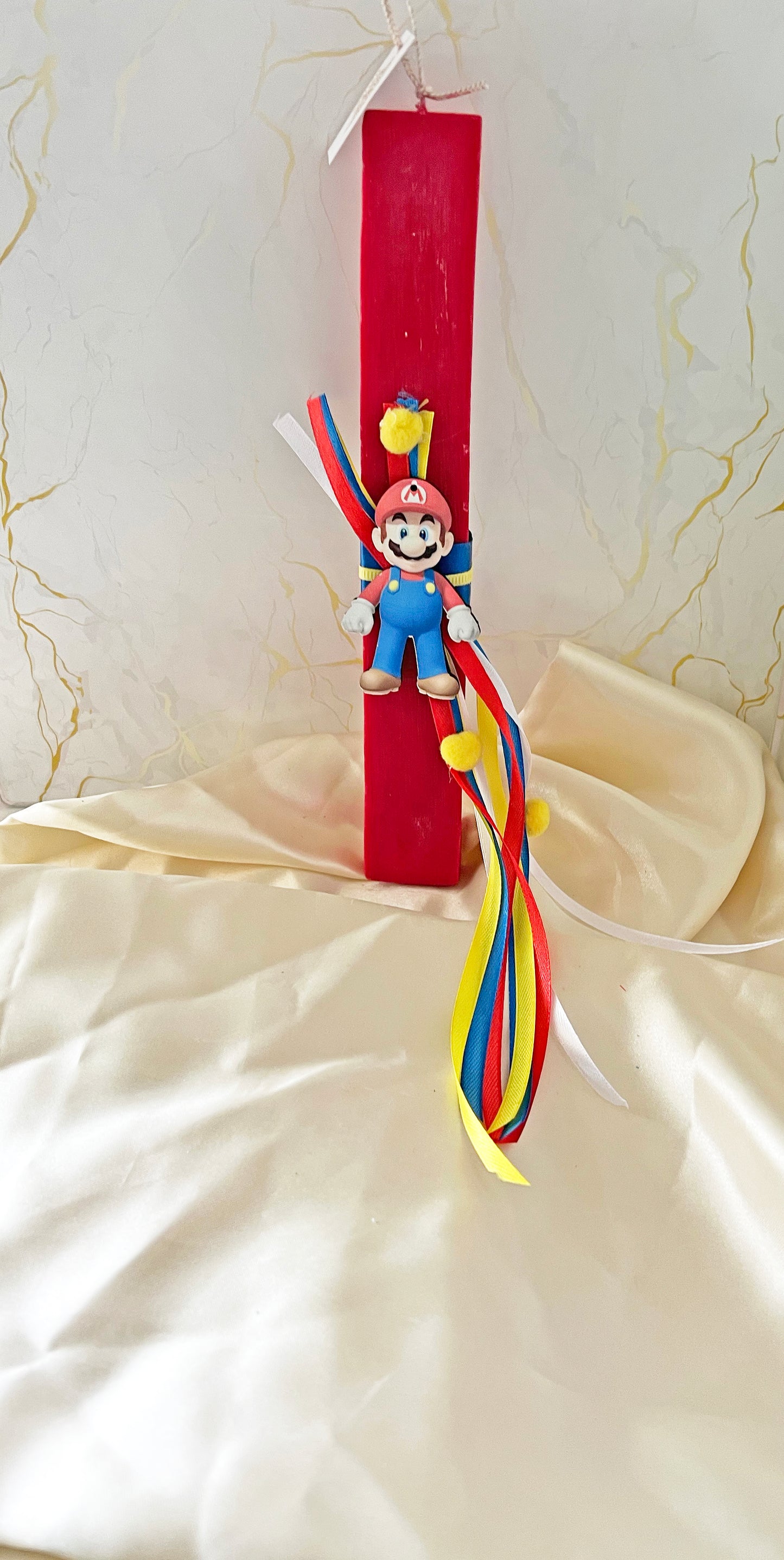 Super Mario Χειροποίητη Αρωματική Φυτική Λαμπάδα – Gaming Easter Edition