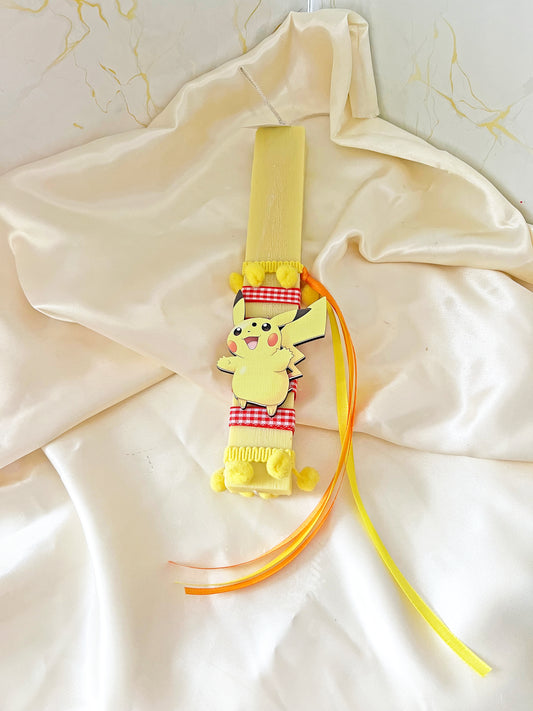 Pikachu Πασχαλινή Λαμπάδα 2026 για Αγόρι – Χειροποίητη Αρωματική Φυτική