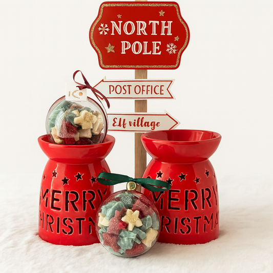 Χριστουγεννιάτικο Aroma Set – 100gr Wax Melts &amp; Γιορτινός Αρωματιστής 