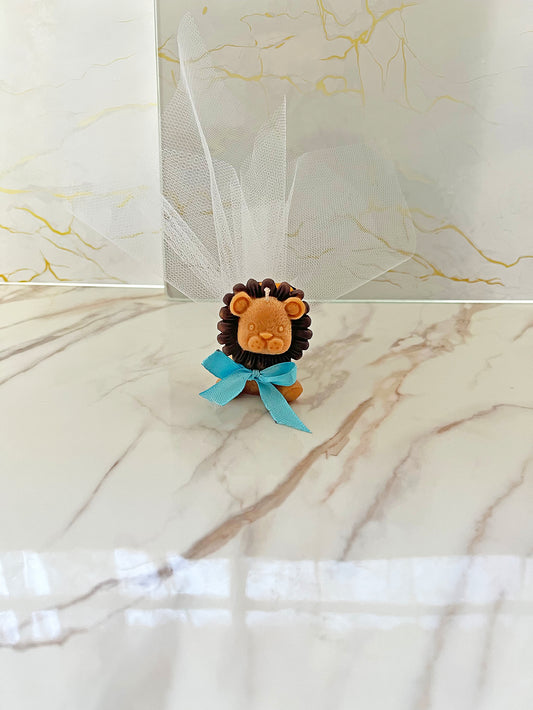 Παιδική Μπομπονιέρα “Λιονταράκι” – Χειροποίητο Φυτικό Αρωματικό Κερί για Βάπτιση