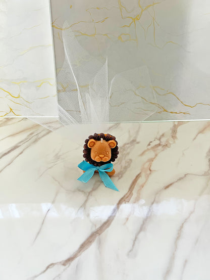 Παιδική Μπομπονιέρα “Λιονταράκι” – Χειροποίητο Φυτικό Αρωματικό Κερί για Βάπτιση