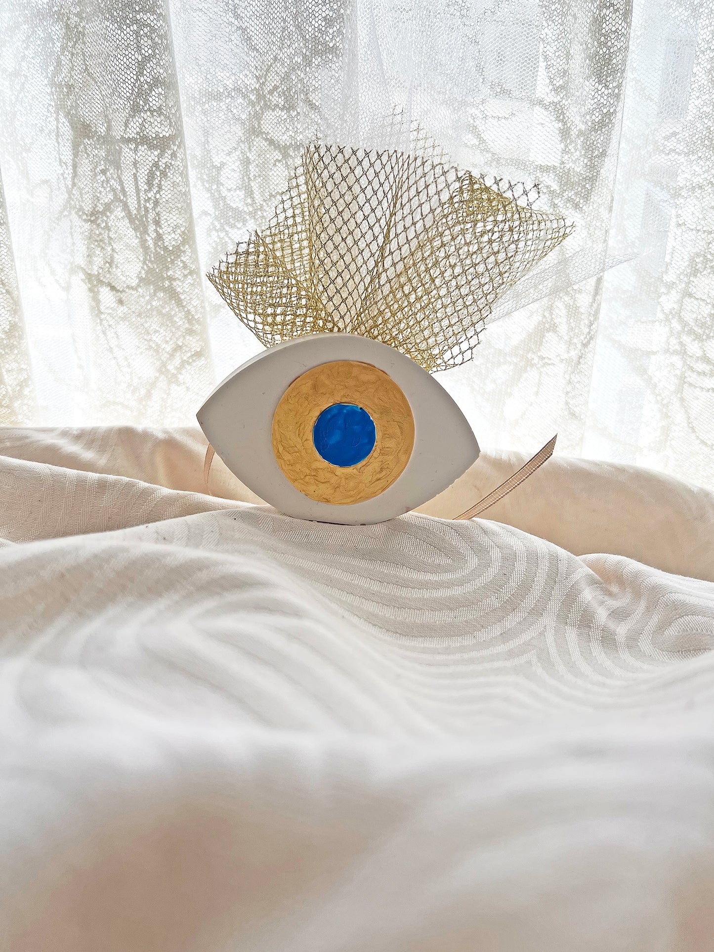 Πολυτελής Μπομπονιέρα “Μάτι” – Χειροποίητο Φυλαχτό για Γάμο & Βάπτιση