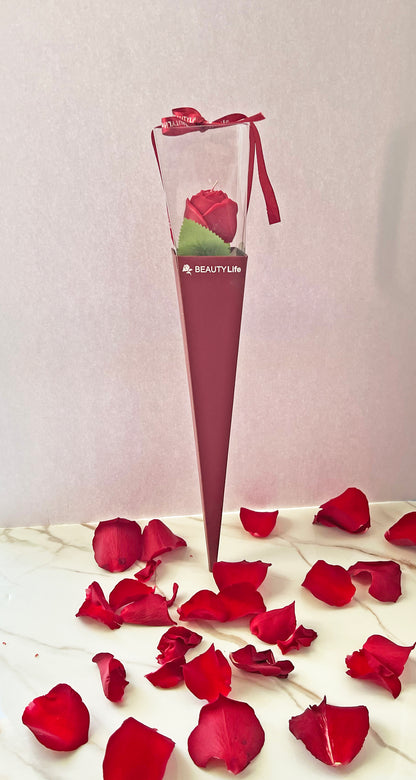 Valentine’s Αιώνιο Τριαντάφυλλο – Χειροποίητο Φυτικό Αρωματικό Κερί «Τριαντάφυλλο Μαροκινό»