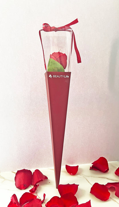 Valentine’s Αιώνιο Τριαντάφυλλο – Χειροποίητο Φυτικό Αρωματικό Κερί «Τριαντάφυλλο Μαροκινό»