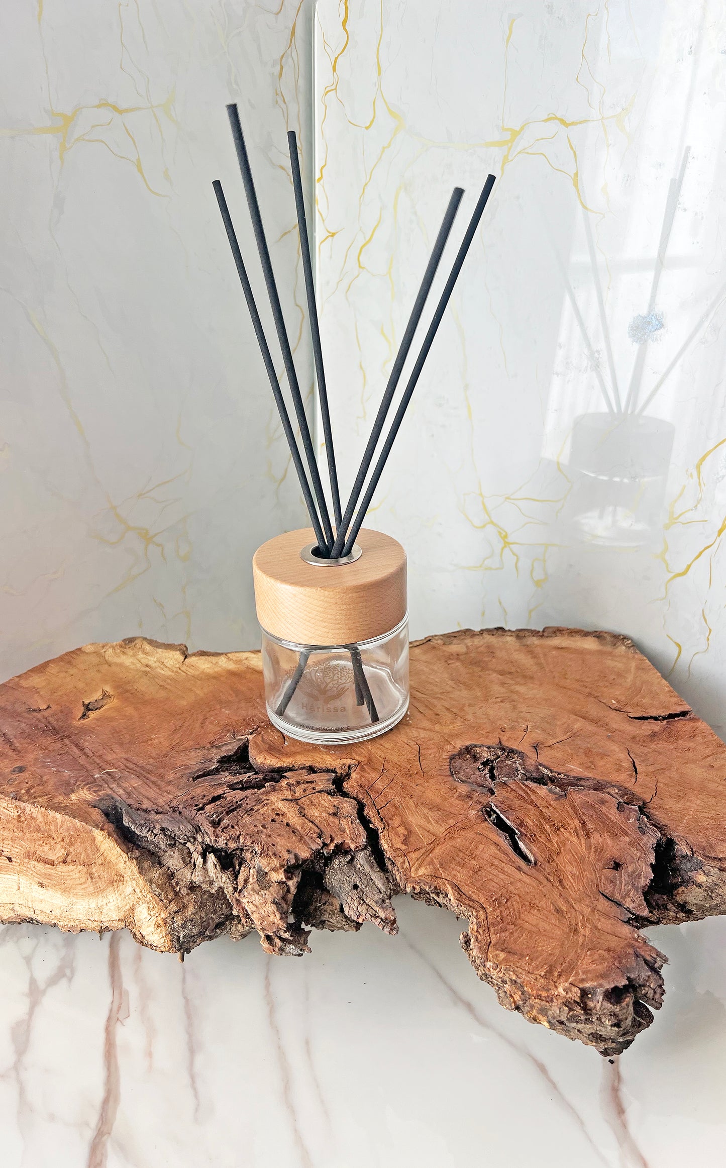 Harissa Home Fragrance | Αρωματικό Χώρου Υψηλής Διαρκείας 100 ml με Fiber Sticks – Καλοκαιρινά
