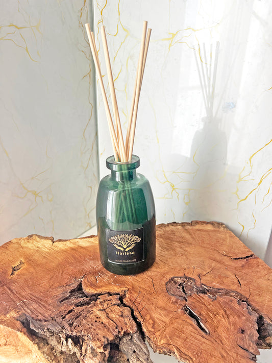 Harissa Home Fragrance | Αρωματικό Χώρου Υψηλής Διαρκείας 250 ml με Fiber Sticks – Βανίλιες