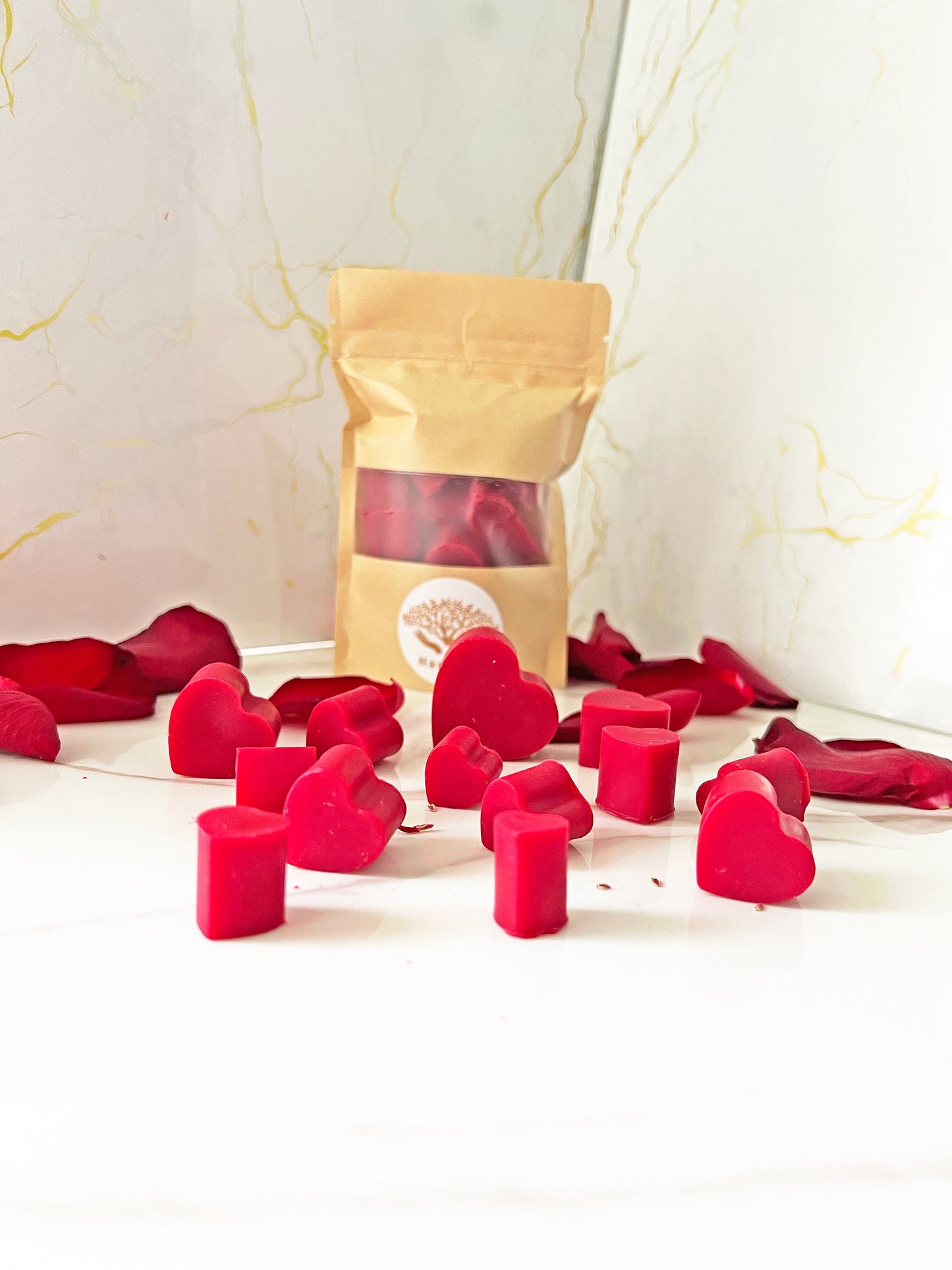 Valentine Hearts – Φυτικά Αρωματικά Wax Melts Καρδιές
