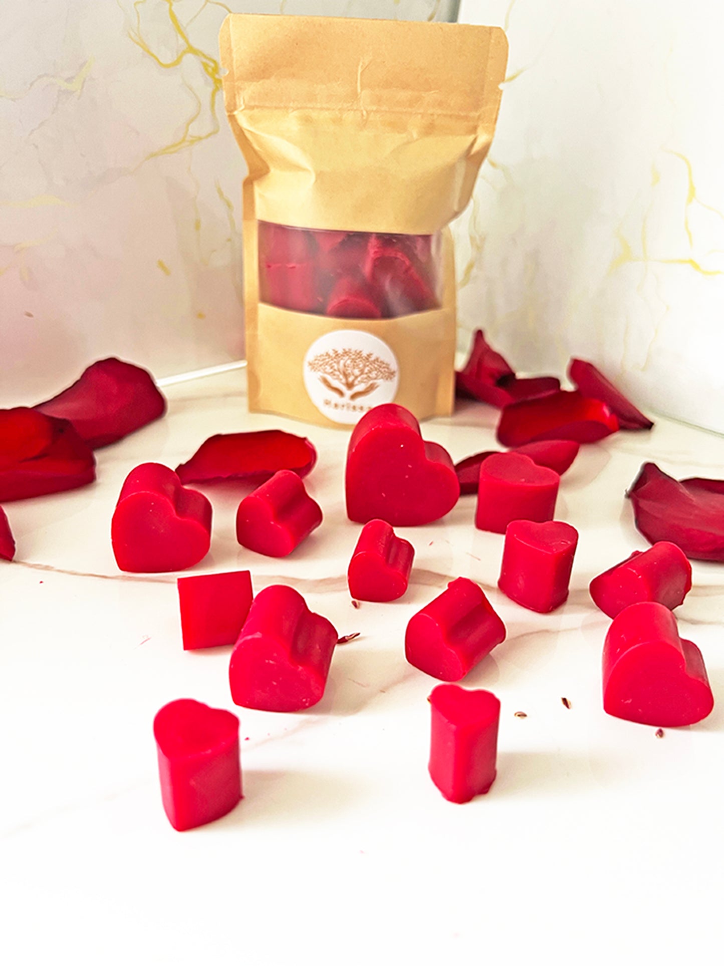 Valentine Hearts – Φυτικά Αρωματικά Wax Melts Καρδιές