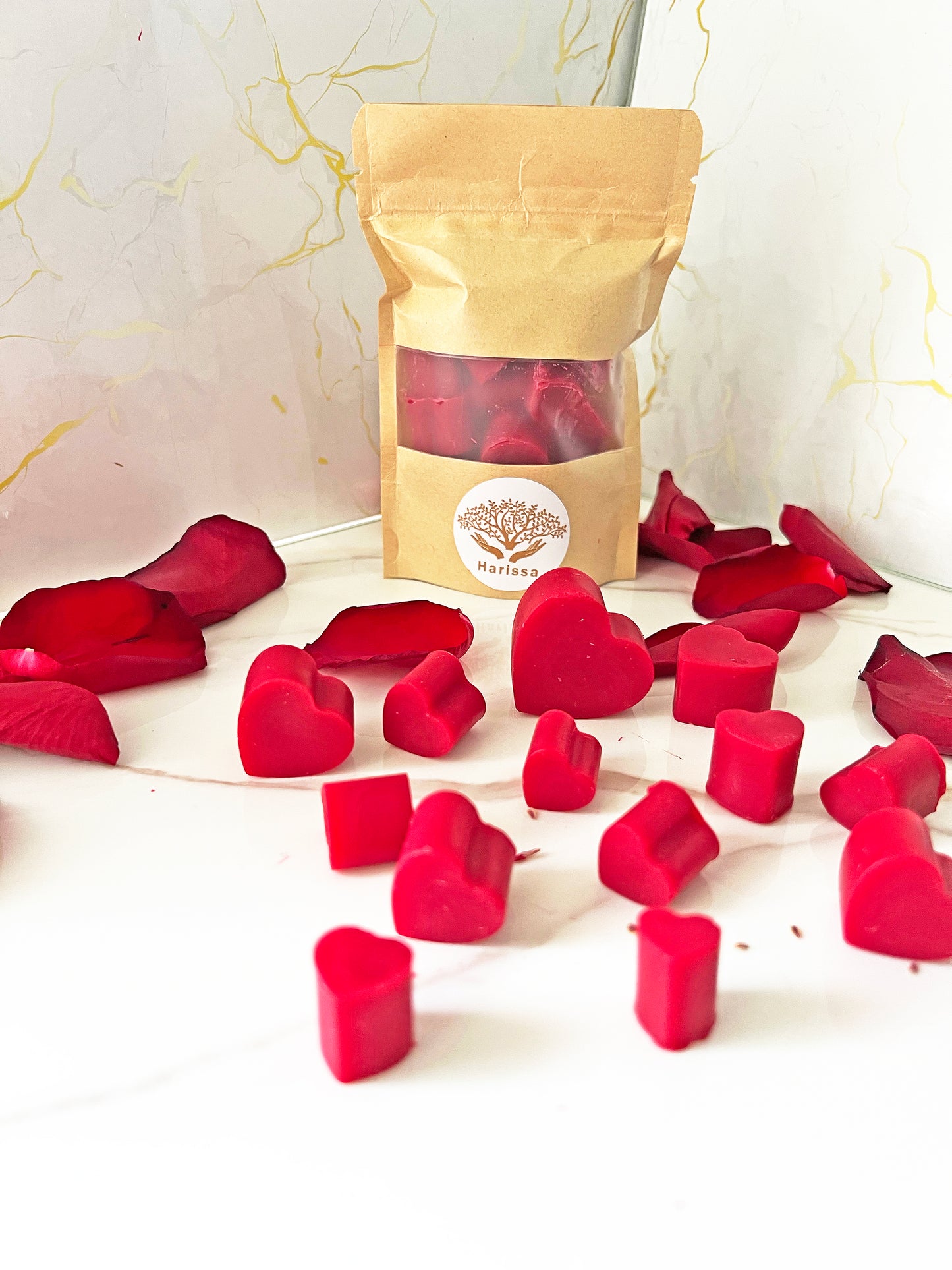 Valentine Hearts – Φυτικά Αρωματικά Wax Melts Καρδιές