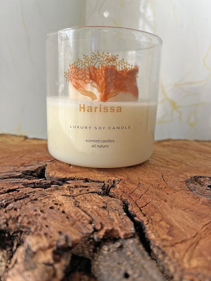 Gilded Bloom – Heart Rose Soy Candle