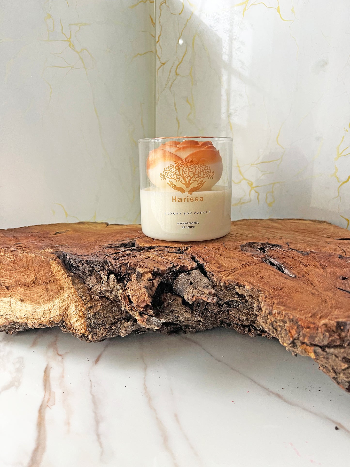 Gilded Bloom – Peony Soy Candle