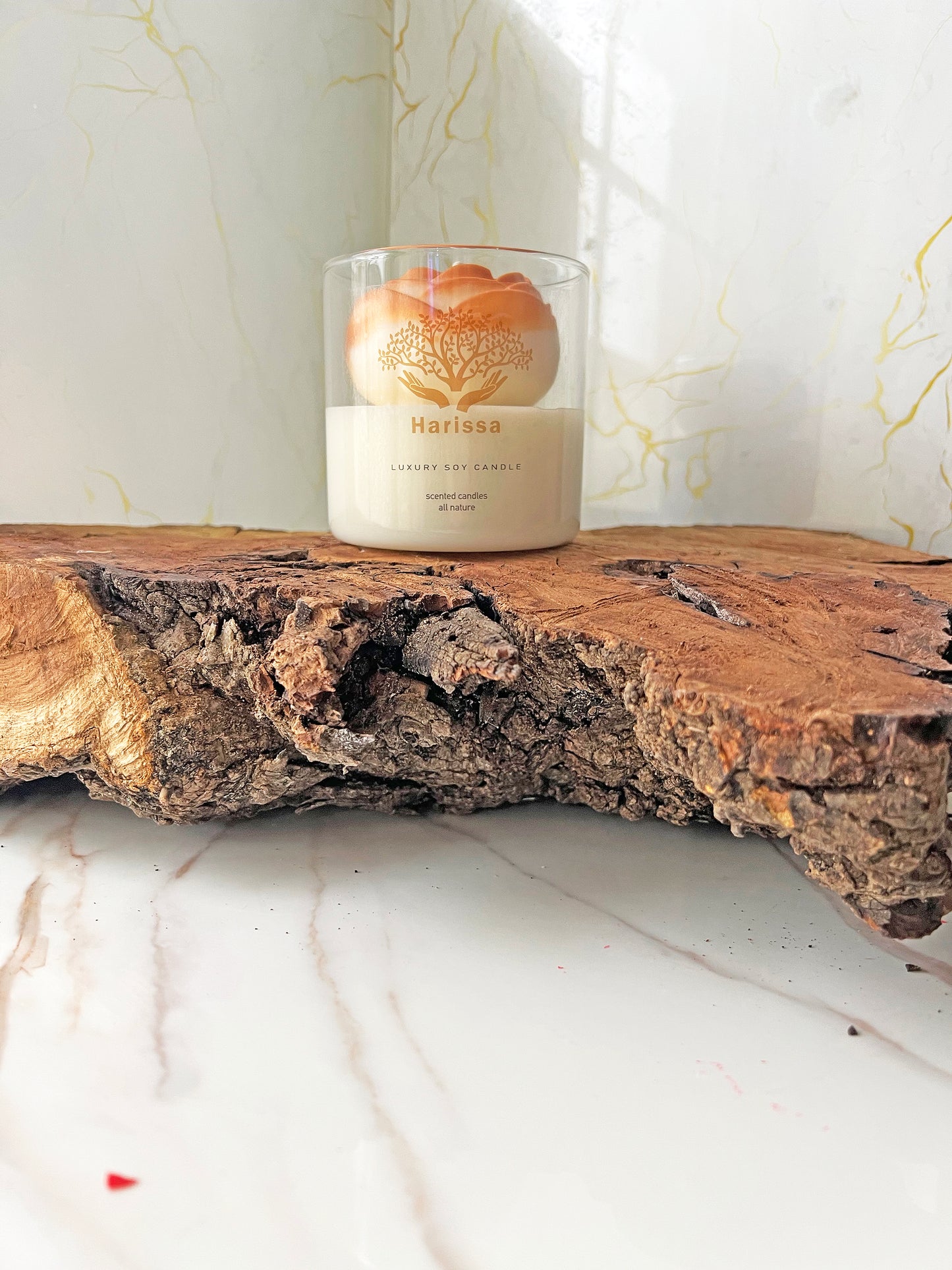 Gilded Bloom – Peony Soy Candle