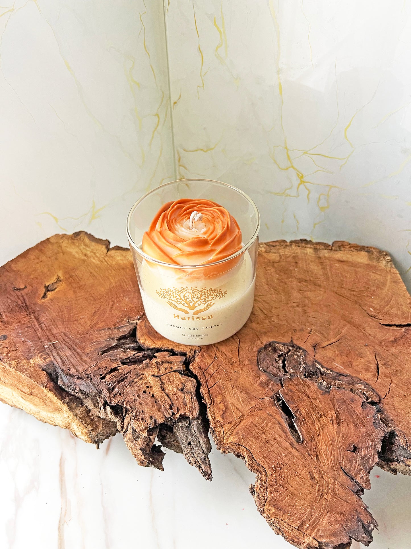 Gilded Bloom – Peony Soy Candle