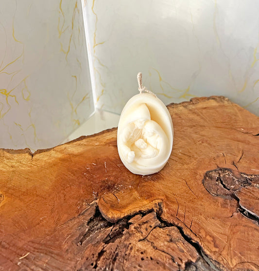 Holy Family Candle "Sacred Embrace" – Χειροποίητο Αρωματικό Φυτικό Κερί Αγία Οικογένεια