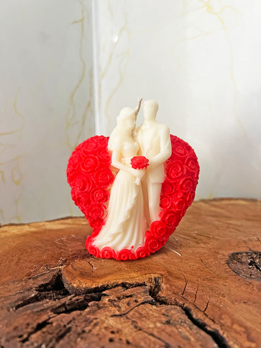 Eternal Love – Διακοσμητικό Φυτικό Αρωματικό Κερί Ζευγάρι με Καρδιά