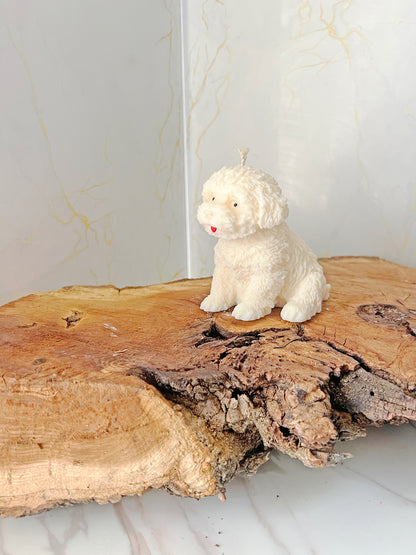 Luxury Candle "Fluffy Puppy" – Χειροποίητο Αρωματικό Φυτικό Κερί Σκυλάκι