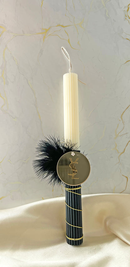 Πασχαλινή Λαμπάδα Harissa – Dualité Noir & Blanc