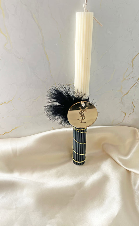 Πασχαλινή Λαμπάδα Harissa – Dualité Noir & Blanc