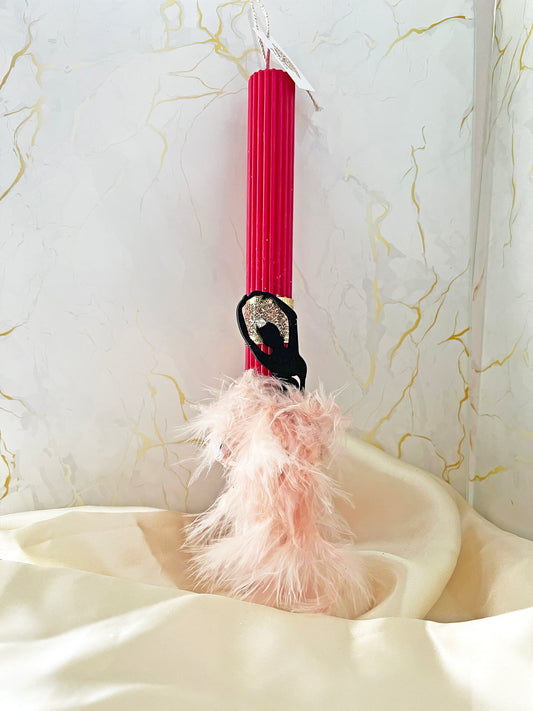 Prima Ballerina Ματζέντα Πασχαλινή Λαμπάδα Μπαλαρίνα