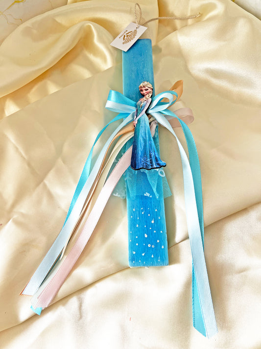 Λαμπάδα Frozen – Χειροποίητη Αρωματική Φυτική Λαμπάδα για Παιδί