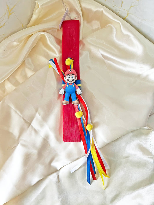 Super Mario Χειροποίητη Αρωματική Φυτική Λαμπάδα – Gaming Easter Edition