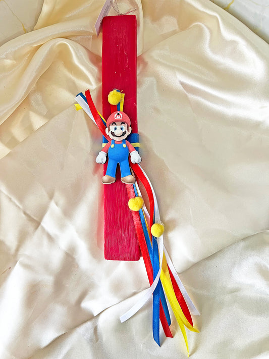 Super Mario Χειροποίητη Αρωματική Φυτική Λαμπάδα – Gaming Easter Edition