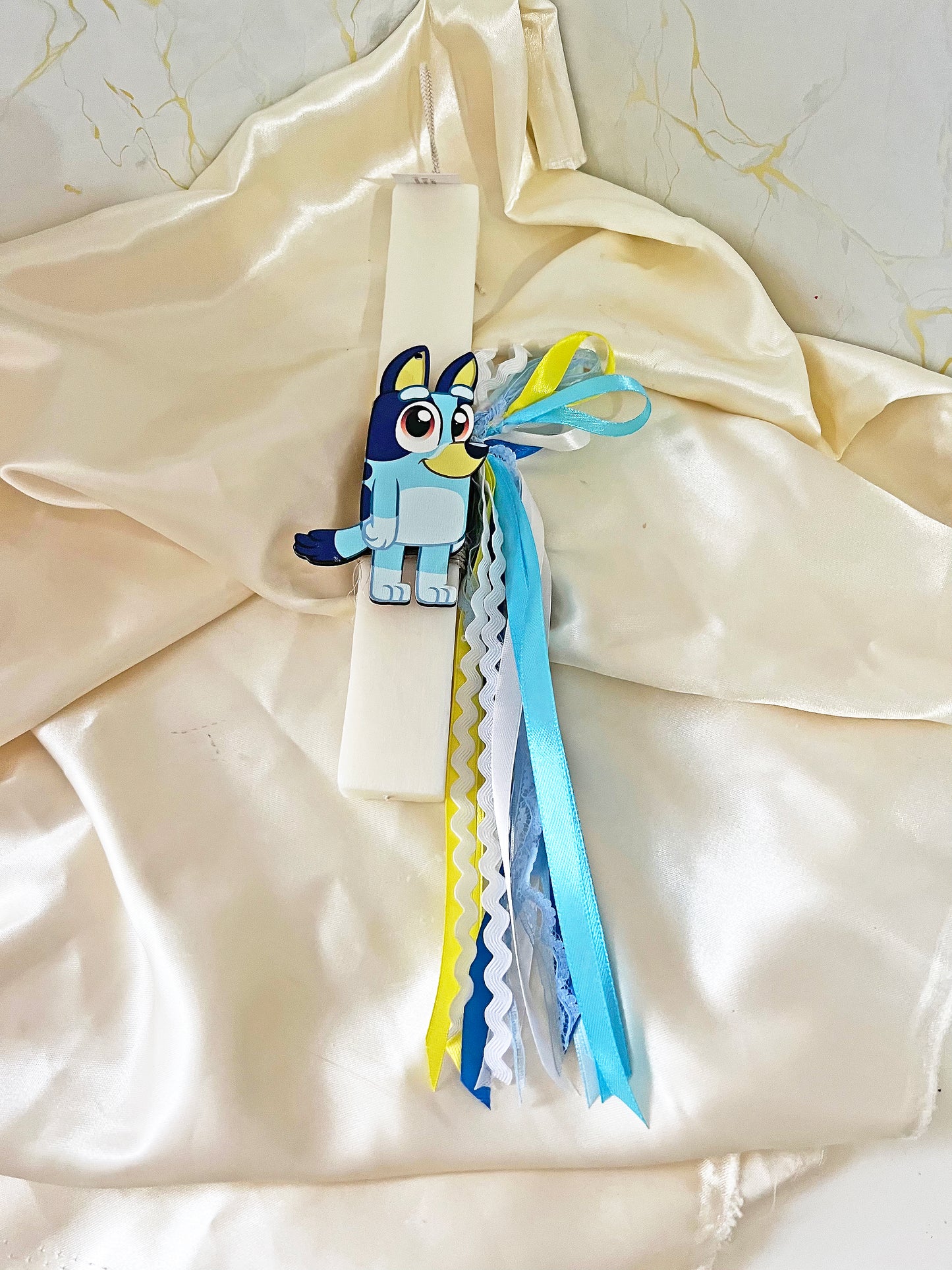 Πασχαλινή Λαμπάδα Bluey για Αγόρι 2026 Χειροποίητη Αρωματική Φυτική