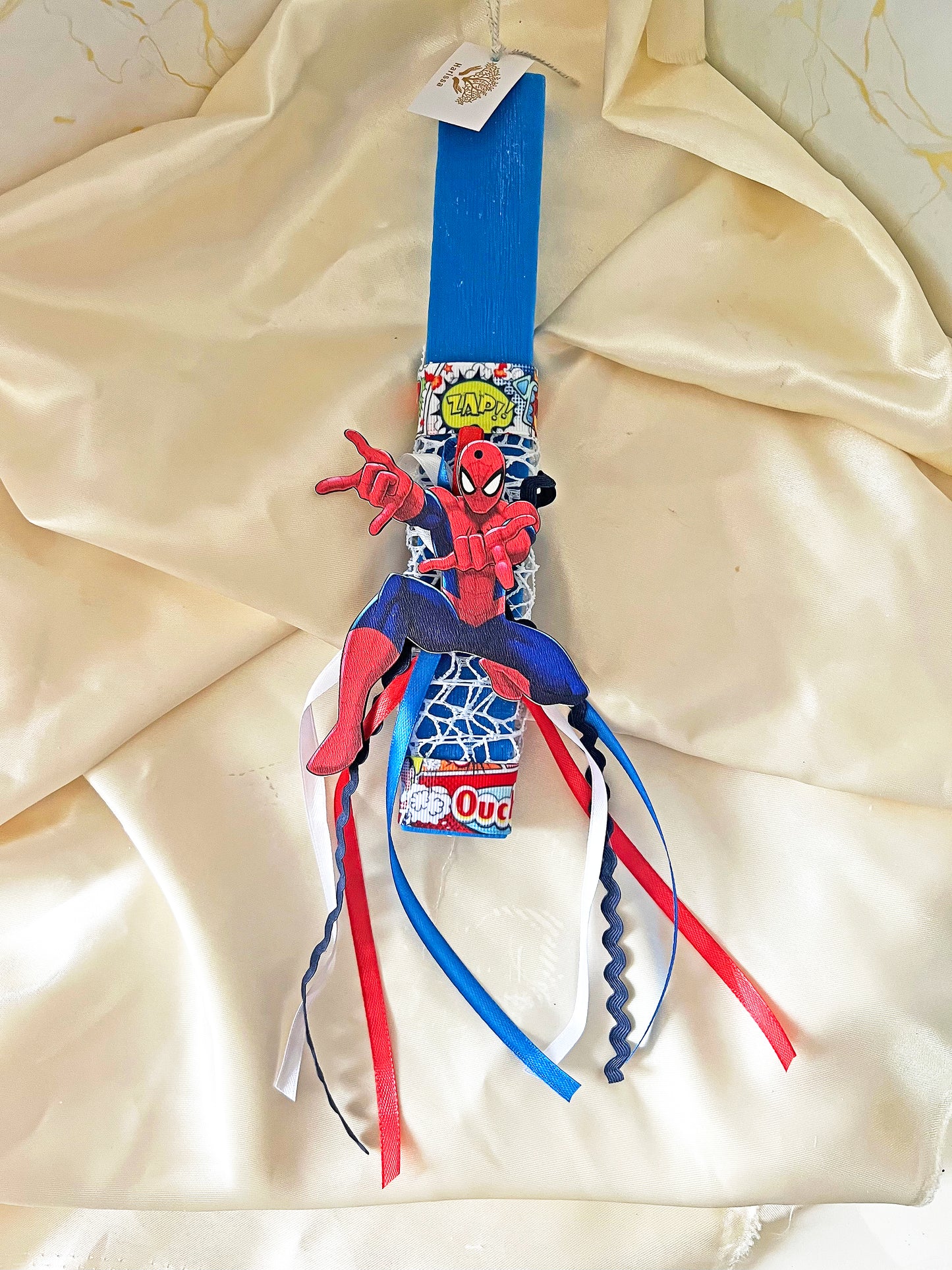 Spiderman Πασχαλινή Λαμπάδα 2026 για Αγόρι – Χειροποίητη Αρωματική Φυτική