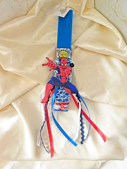 Spiderman Πασχαλινή Λαμπάδα 2026 για Αγόρι – Χειροποίητη Αρωματική Φυτική