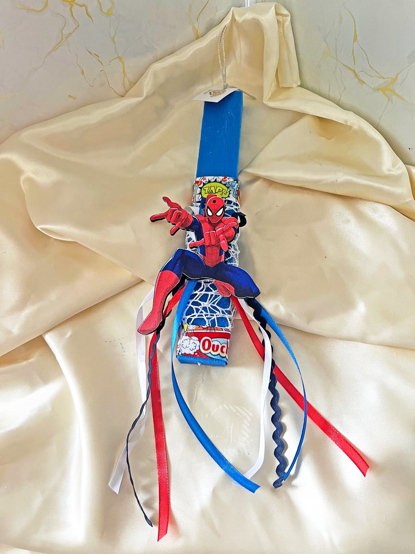 Spiderman Πασχαλινή Λαμπάδα 2026 για Αγόρι – Χειροποίητη Αρωματική Φυτική