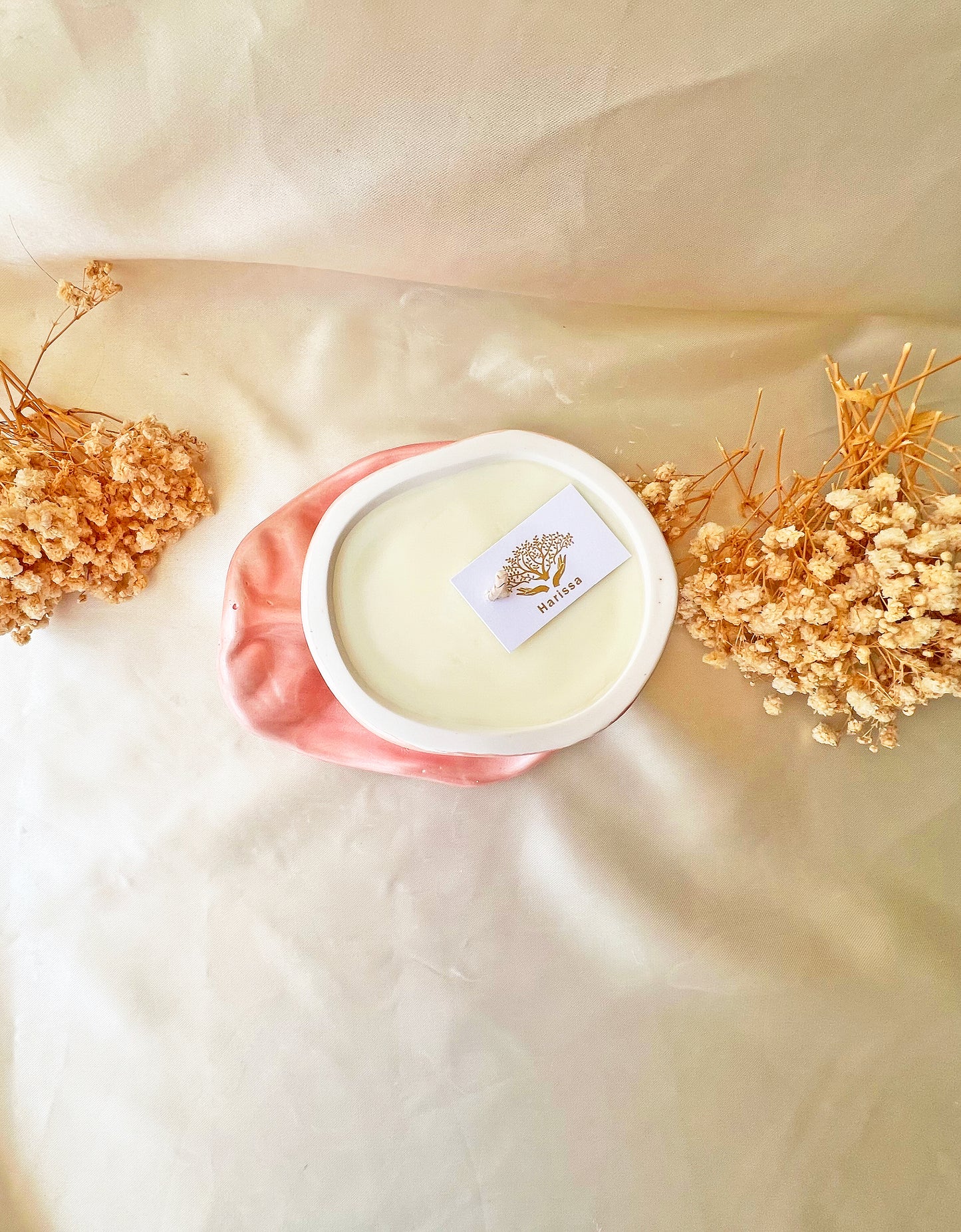 Luxury Candle "Two Souls" – Χειροποίητο Κερί σε Πορσελάνινη Σύνθεση Ζευγαριού